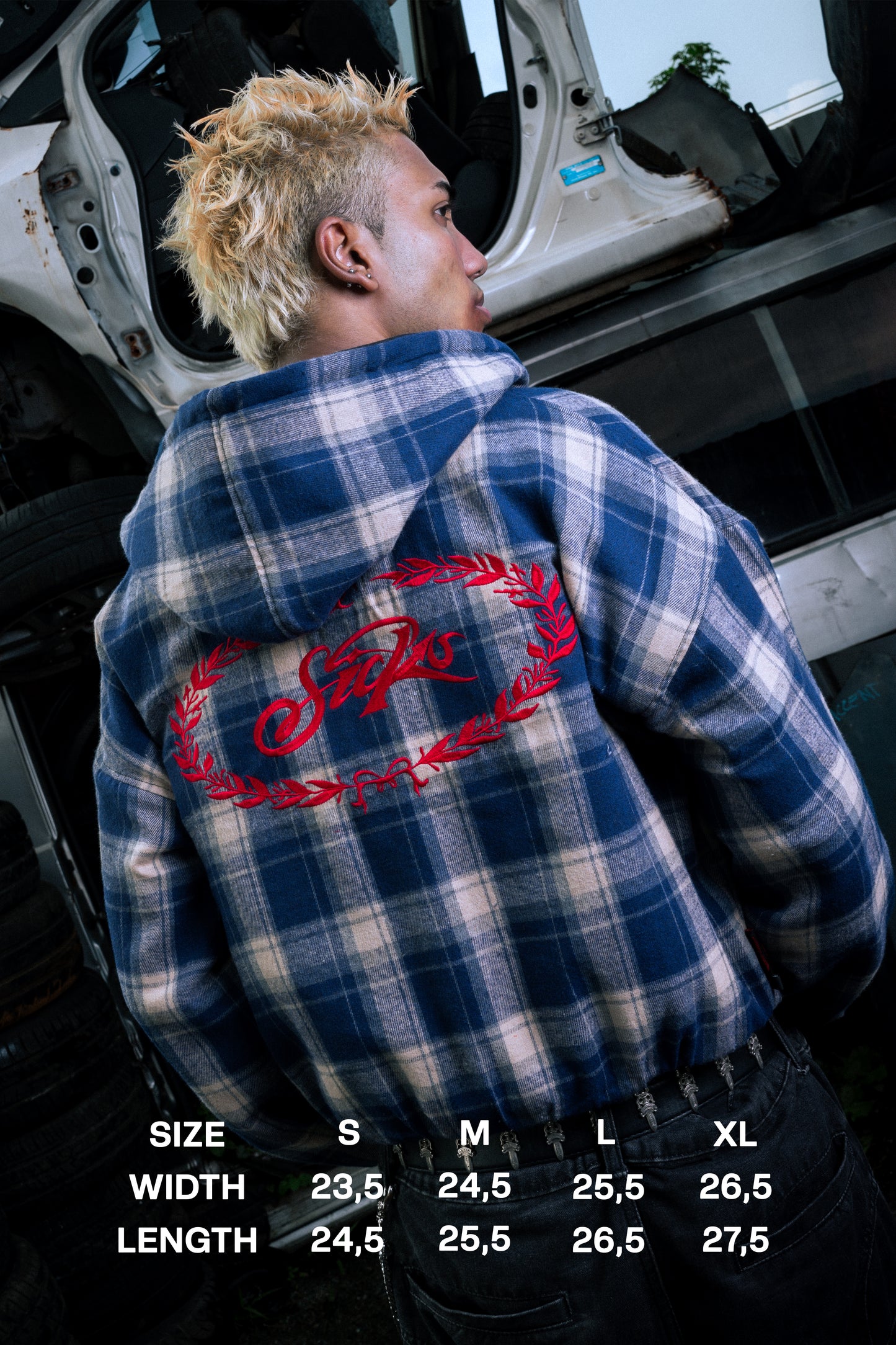 REVERSIBLE PLAID HOODIE